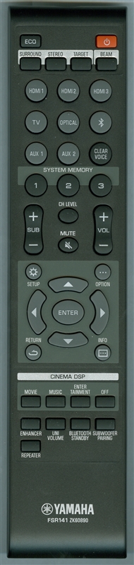 YAMAHA ZK608900 FSR141 Genuine OEM original Remote