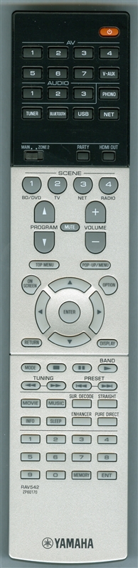 YAMAHA ZP601700 RAV542 Genuine OEM original Remote