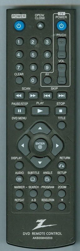 ZENITH AKB35840203 Genuine  OEM original Remote
