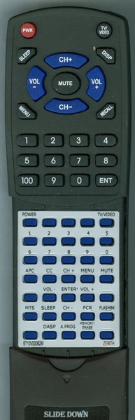 ZENITH 6710V00082M SC353 replacement Redi Remote