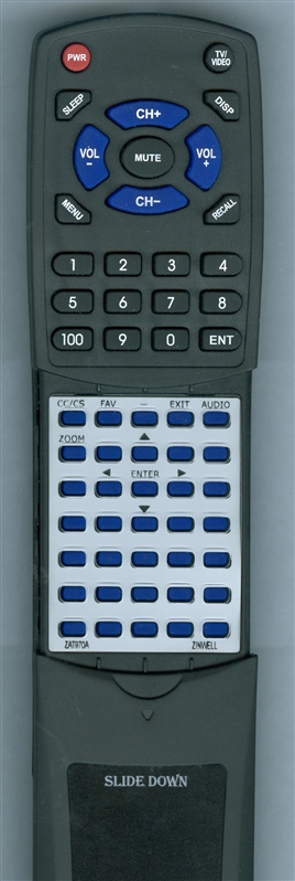 ZINWELL ZAT970A ZRC-4501 replacement Redi Remote