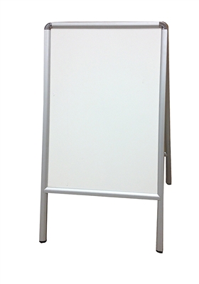 A-Frame Aluminum Sidewalk White Marker Board Easel