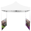 Printed Full-Colour Canopy Tent SIDE WALLS with Rails