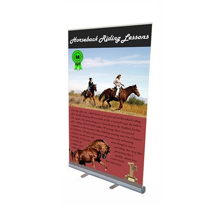 45" Roll Up Retractable Banner Stand