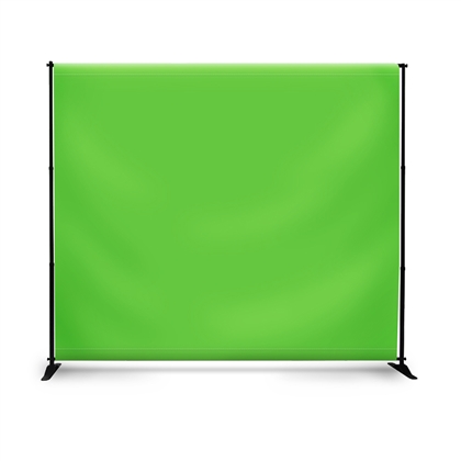 Telescopic HD Stand w Green Screen Fabric Print