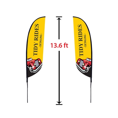 MEDIUM DOUBLE-SIDED TEAR DROP FLAG KIT