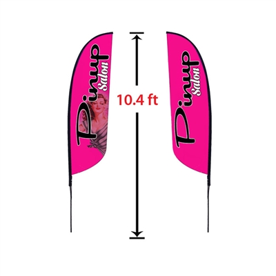 SMALL DOUBLE-SIDED FEATHER FLAG KIT 10'