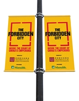 Street Light Pole Banner Brackets 24" Double Set