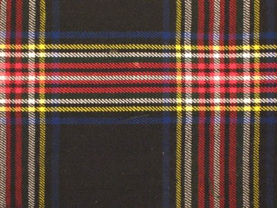 8 yard Traditional kilt - Stewart Black Tartan