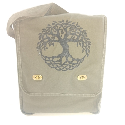 Canvas Messenger Bag Tree of Life