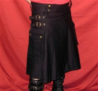 Modern Kilts - Black Denim