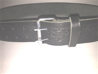 Roller Buckle Emossed Belt