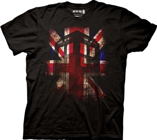 Dr Who - Union Jack Tardis -T-shirt