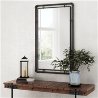 4882 - Morse Industrial Metal Wall Mirror