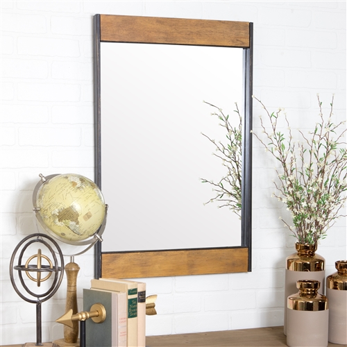 5544 - Cliveden Wood & Metal Wall Mirror