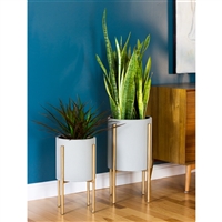 5742 - Nabila Mid Century Planters (Set of 2)