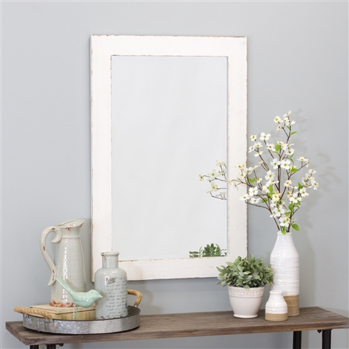 6060 - Morris Wall Mirror - White 36 x 24