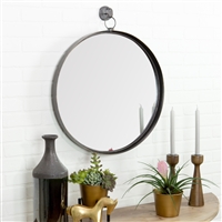 6343 - Bescott Suspended Round Wall Mirror