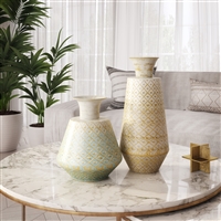 7081 - Luxora Metal Vases (Set of 2)