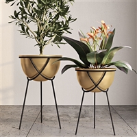 7999 - Harper Gold Planters (Set of 2)