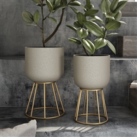 8019 - Reverie Modern Planters (Set of 2)