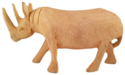Rhino Jakaranda Wood Animal - CAAN1015