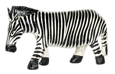 Zebra Jakaranda Wood Animal - CAAN1017