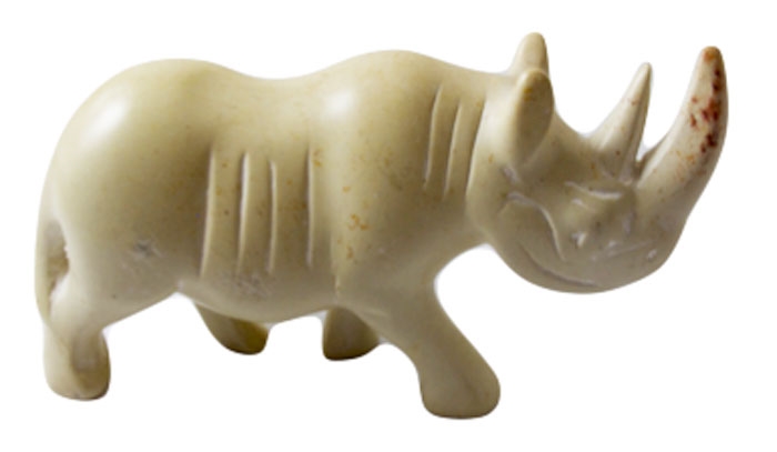 Rhino Soapstone Animal - CAAN1091