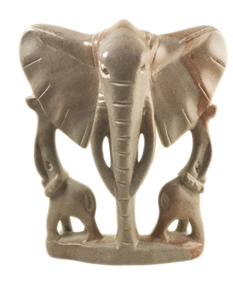 Elephant Soapstone Animal - CAAN1360