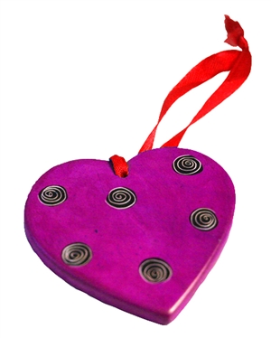 Heart Soapstone Ornament - CHOR1023