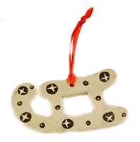 Sledge Soapstone Ornament - CHOR1061