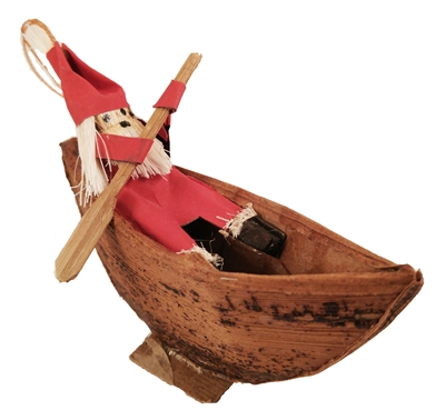 Boat Banana Fibre Ornament - CHOR1135