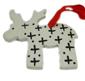 Moose Soapstone Ornament - CHOR1167