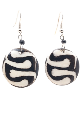 Coil Cow Bone Earring - JEEA1187