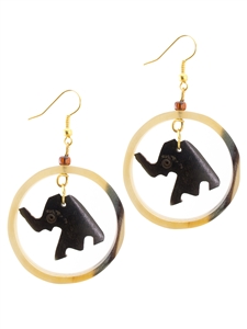 Elephant Cow Bone Earring - JEEA1200