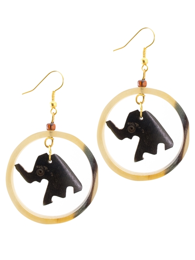 Elephant Cow Bone Earring - JEEA1200