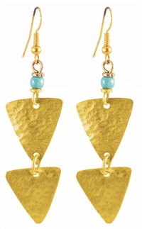 Triangle Brass Earring - JEEA1318