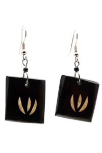 Square Cow Horn Earring - JEEA1373