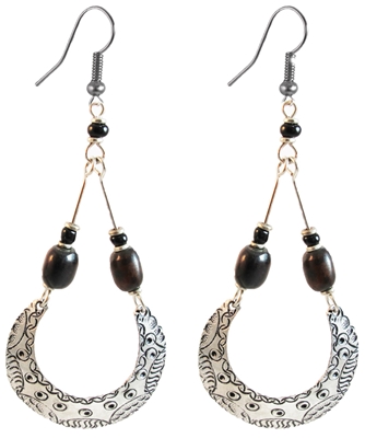 Tear Drop Metal Earring - JEEA1459