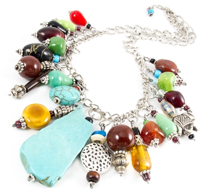 Dangling Beads Necklace - JENE1625