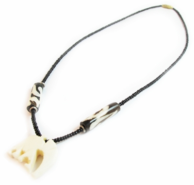 Elephant Cow Bone Necklace - JENE1653