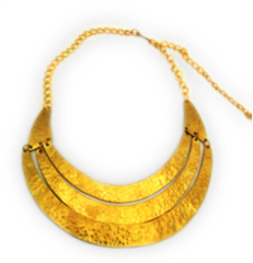 Half Moon Brass Necklace - JENE1703