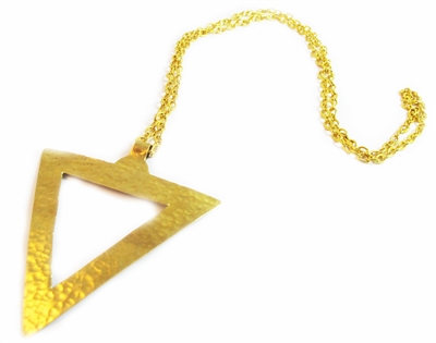 Triangle Brass Necklace - JENE1709