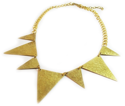 Triangle Brass Necklace - JENE1710