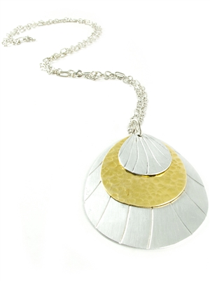Oval Metal Necklace - JENE1745