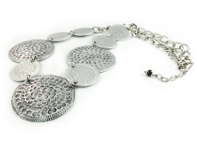 Round Metal Necklace - JENE1753