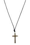 Cross Brass Necklace - JENE1927