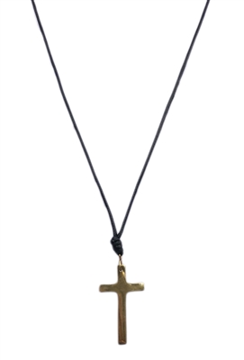 Cross Brass Necklace - JENE1927