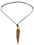 Tooth Cow Horn Necklace - JENE1930