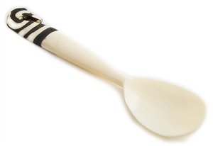 Zebra Cow Bone Spoon - KISP1046